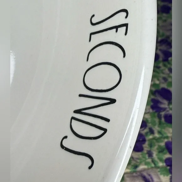 Rae Dunn Pasta Bowl Seconds Please - Picture 7 of 8